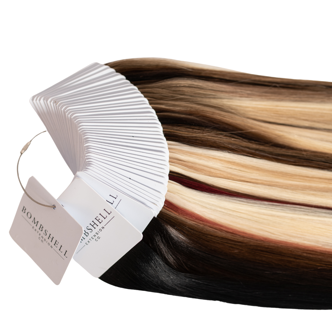 Hairlaya Silicone Micro Beads Hand-Tied/Hybrid Wefts Hair Extensions Dark Brown